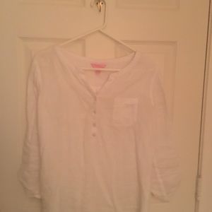 COPY - Lilly Pulitzer Linen Blouse New without ta…